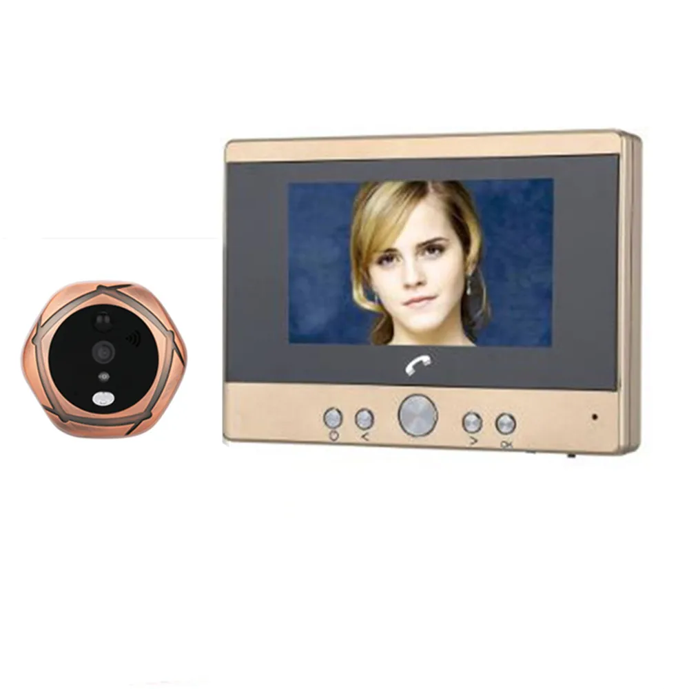 4,3 дюймовый ЖК-дисплей wifi глазок ИК ночного видения видео телефон двери