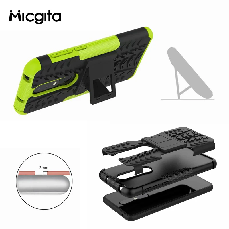 Micgita Case For Nokia 6 Cover 6.1 Plus ShockProof Silicone Cases TPU + PC Hard Hybrid Armor 2018 |