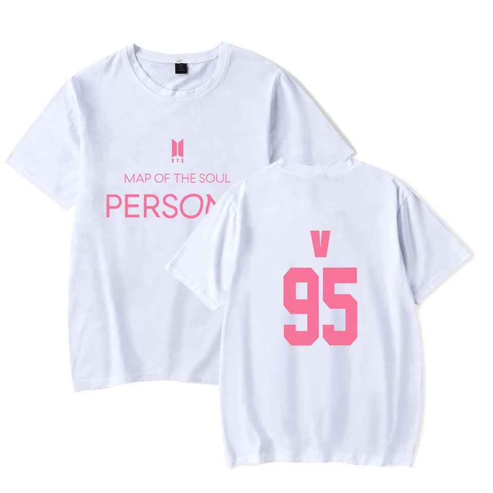 

95V BangTanBoys Map Of The Soul Persona Women T shirt Girl Fans LOVE 2019 Summer Women's Tshirt Lady Top 4XL Tees Free Shipping