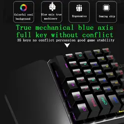 Новая Одноручная 35 клавиш Проводная, USB, игровая механическая клавиатура для игры PUBG DOM668