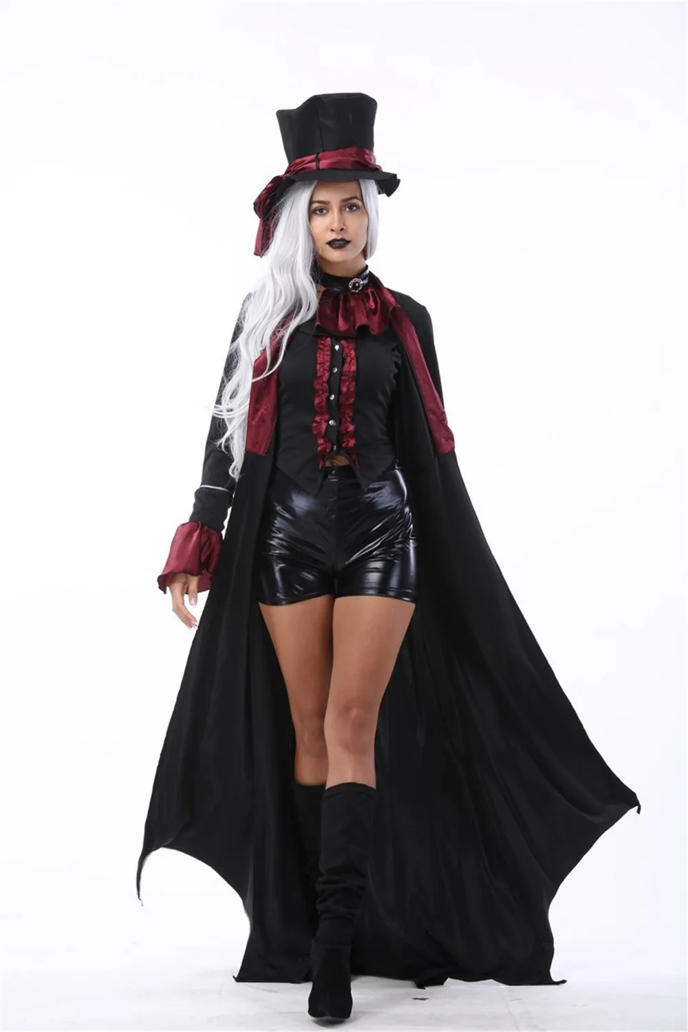 Карнавальный костюм Пурим на Хэллоуин, костюм вампира для взрослых мужчин и женщин, маскарадный сценический костюм дьявола, костюм зомби-призрака - Цвет: Бежевый