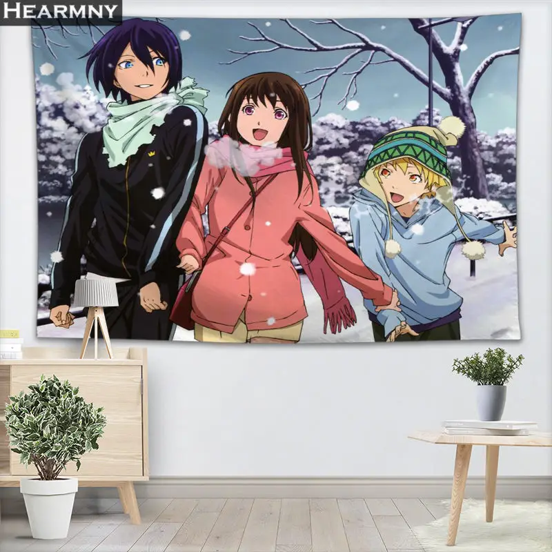 HEARMNY Noragami гобелен настенный Декор гобелен шоу кусок для украшения дома палатка для кемпинга путешествия спальный коврик - Цвет: 15