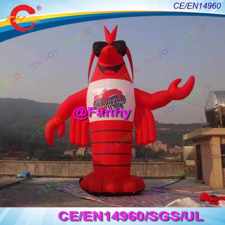 free shipping!3m/4m/5m high giant inflatable lobster,inflatable