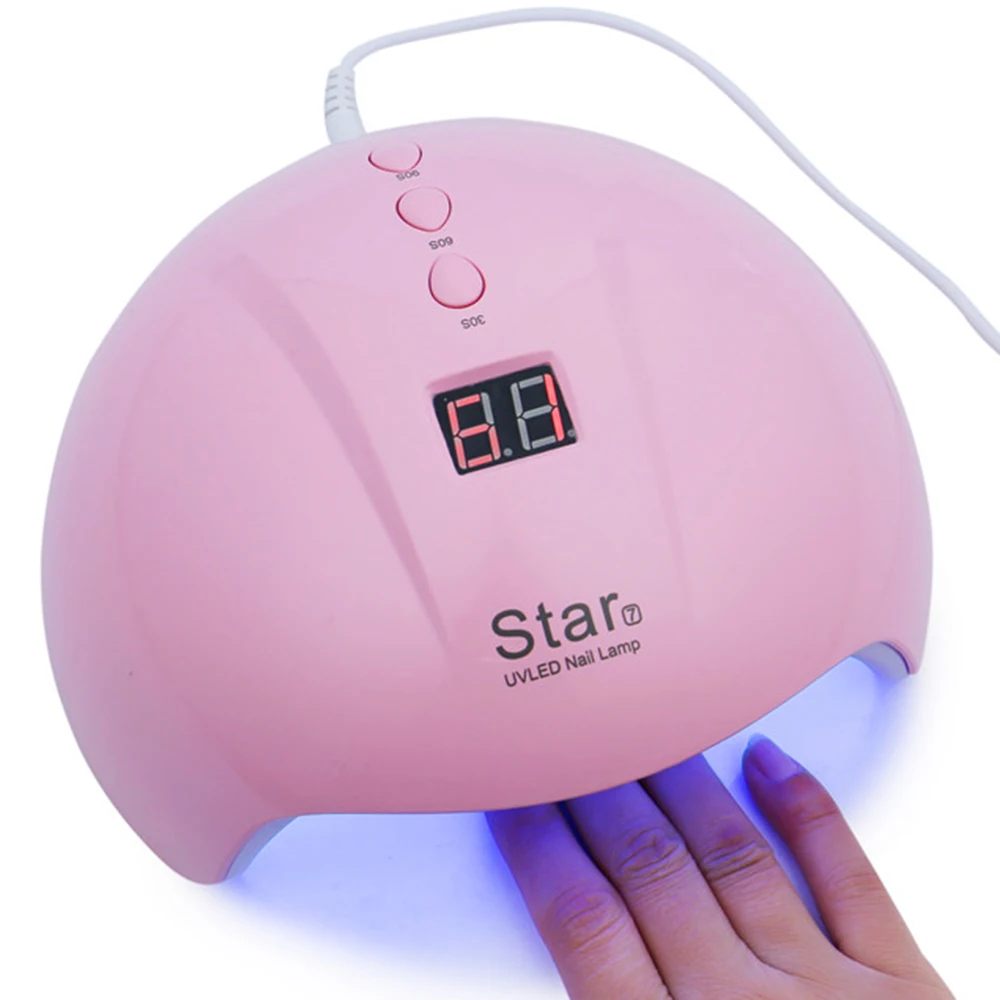 36W Nail Dryer LED UV Lamp USB Gel Varnish Curing Machine For Home Use