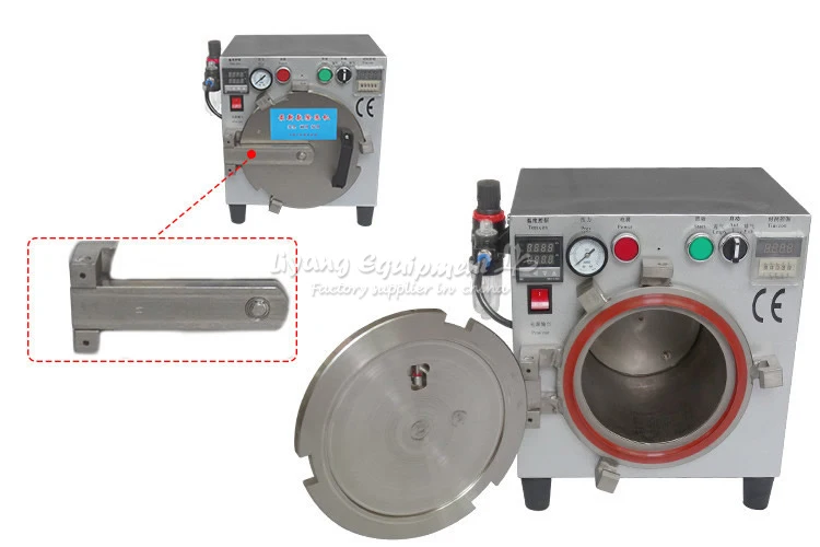 

LY 964A self-lock OCA Bubble Defoaming Machine for 14 inch mobile LCD Screen Repair,free tax to russia