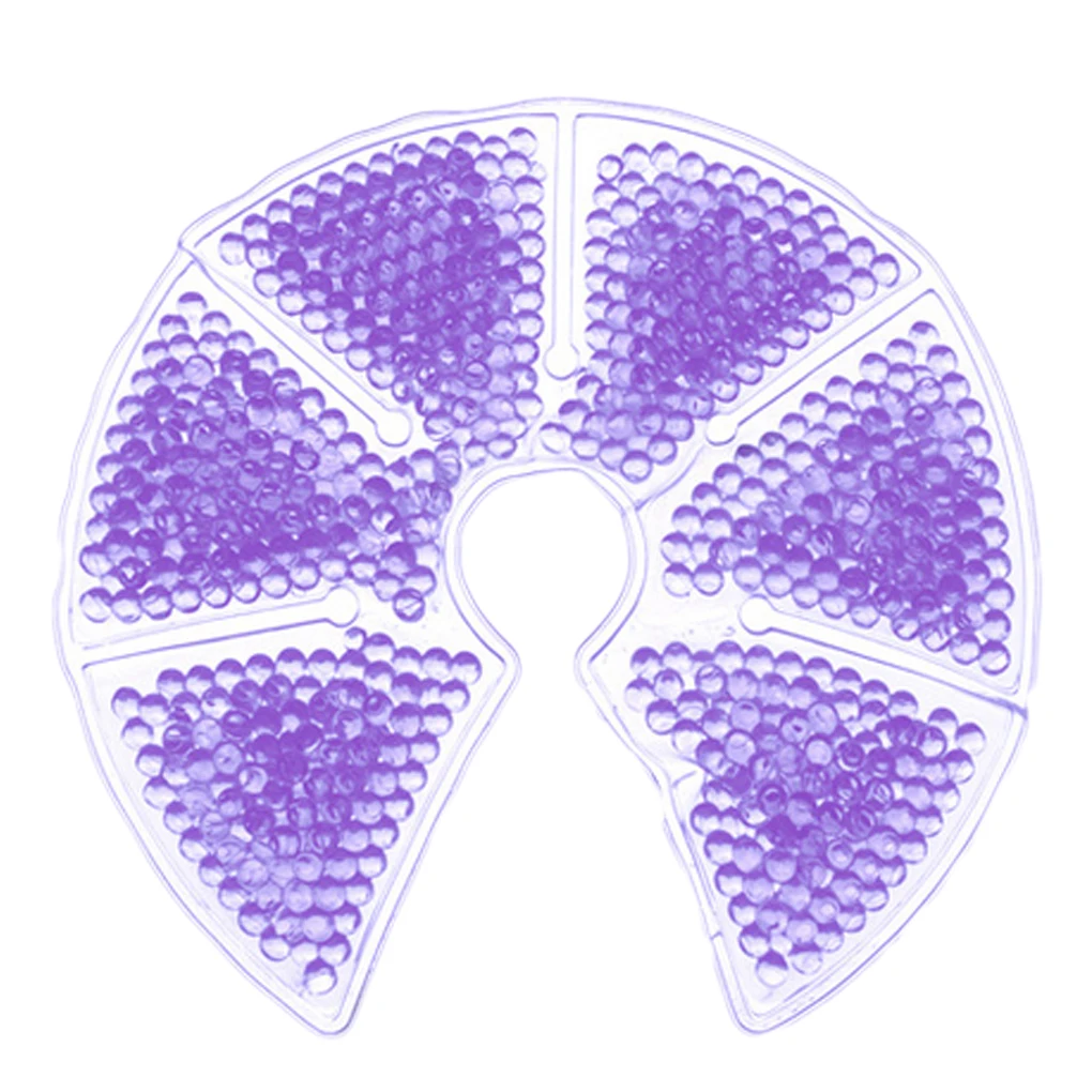 2 шт. Real bubee Беременность прокладки для груди в период грудного вскармливания уход за грудью холодный компресс для беременности и родам лактации аблактация аксессуары - Цвет: Фиолетовый