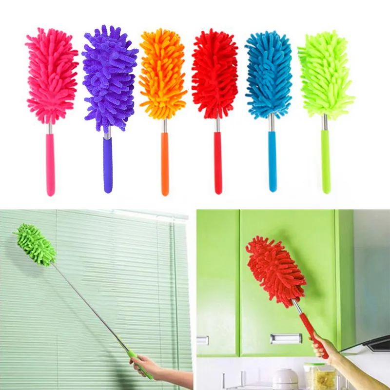 

Hoomall Adjustable Stretch Extend Microfiber Dust Shan Feather Duster Household Dusting Brush Car Office Cleaning Kitchen Tools