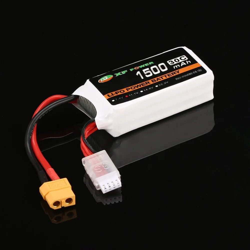 XF питания 11,1 V 1500 mAh 30C 3 S 3S1P Lipo Батарея XT60 Plug Перезаряжаемые для RC FPV Racing Drone вертолета лодки автомобиля Модель