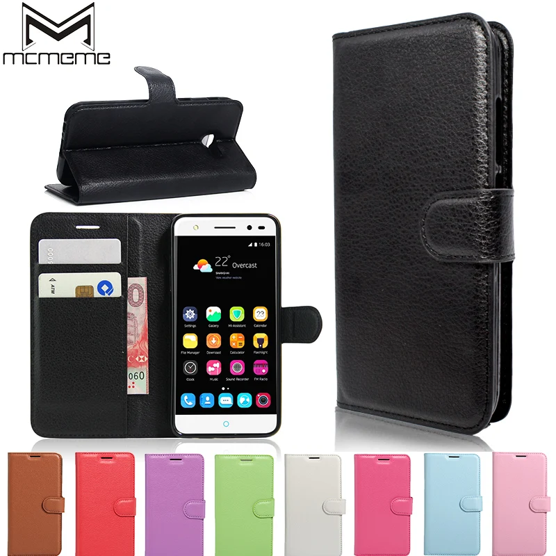 

MCMEME For Case Flip Wallet PU Leather Case For ZTE blade V7 Lite Cover Fundas Holder Stand Phone Case For ZTE blade V6 Plus Bag