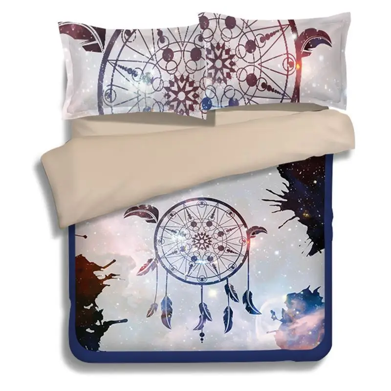 

Dreamcatcher bed linings pillowcase duvet cover sets Twill Full King Queen size polyester washable quilt cover pillowcase