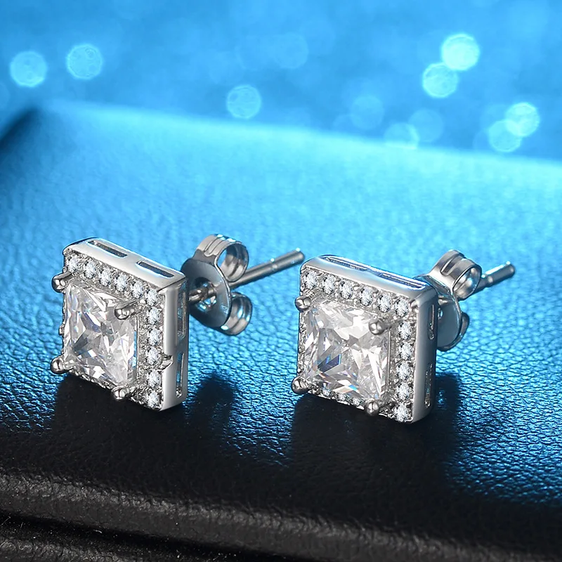 stud earrings cubic zirconia jewelry  (1)