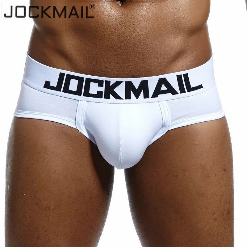 JOCKMAIL Брендовое сексуальное мужское нижнее белье трусы бикини с низкой талией дизайнерское Мужское нижнее белье трусы Гей-сумка WJ мужские