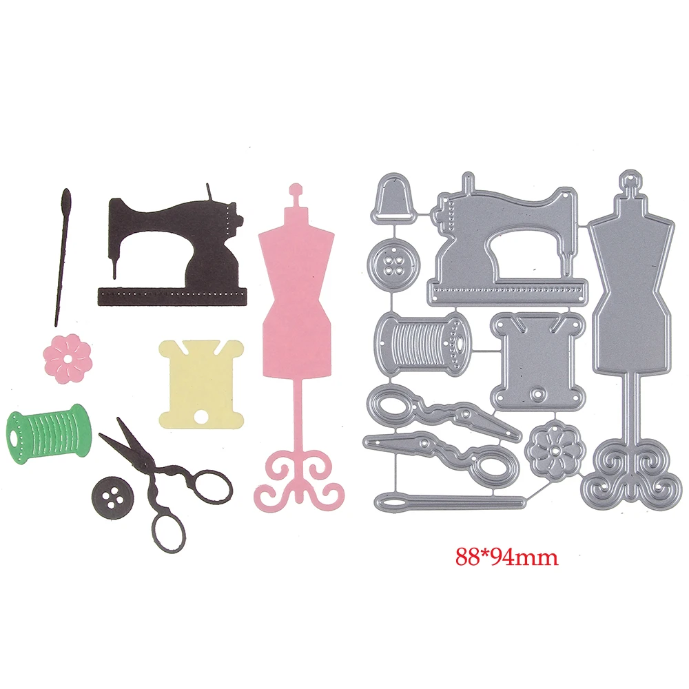 

Handmade Cards Sewing Machine Frame Stencil Metal Cutting Die for DIY Scrapbooking Paper Album Card Embossing Dies Crafts