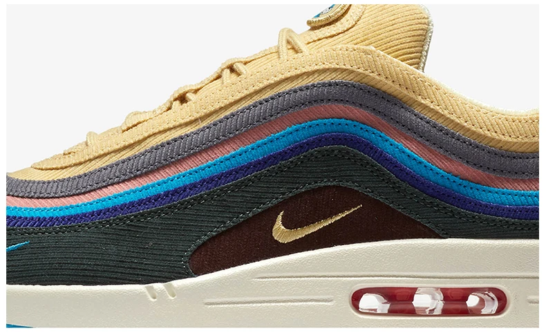 Nike Air Max 1/97 VF SW для мужчин дышащие кроссовки Удобная уличная спортивная обувь# AJ4219-400