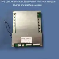 16S 100A Smart EV lithium Battery PCB board Bluetooth Mobile BMS for 67.2V Li-Ion 60V Battery pack with Communication UART