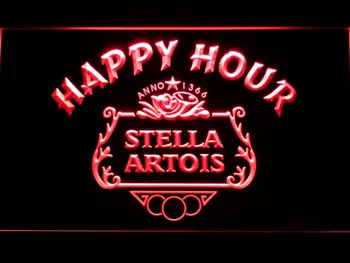 

616 Stella Artois Beer Happy Hour Bar LED Neon Sign with On/Off Switch 20+ Colors 5 Sizes to choose