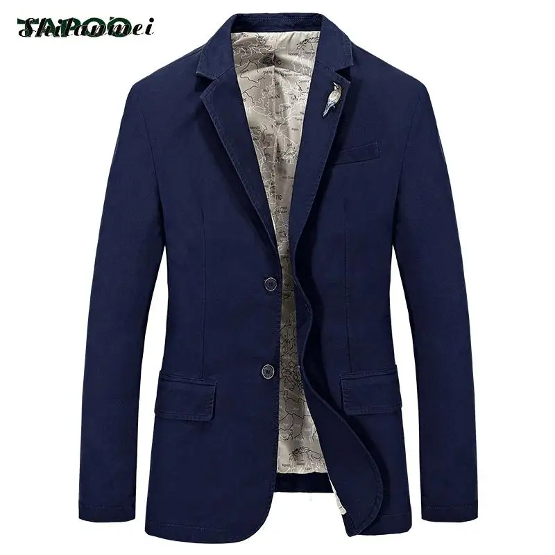 

TAPOO Mens Red Blazer Masculino Plus Size Single Breasted Slim Fit Blazer Men Suit Large Sizes Waistcoat for Men Costume Homme