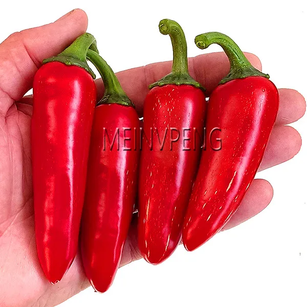 

New 2018!NON-GMO Serrano Red Pepper plant, 100 pcs/Pack, Edible Vegetable Hot Chilli Bonsai Plants For Home & Garden,#QF