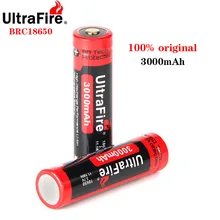 100% nova marca ultrafire original 18650 3.7v 3000mah bateria de lítio recarregável 18650 bateria para brinquedos lanterna