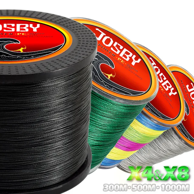 Special Price JOSBY 300M 500M 1000M 4 Strands 8 Strands Multicolour PE Braided Wire Multifilament Super Strong Fishing Line 2018 New Special Price JOSBY 300M 500M 1000M 4 Strands 8 Strands Multicolour PE Braided Wire Multifilament Super Strong Fishing Line 2018 New