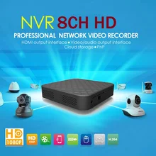 8-канальный сетевой видеорегистратор NVR 8ch несколько языков аудио Вход Сетевой Видео Регистраторы HD720 NVR 8CH для Fujikam IP Камера DVR облако коробка 861