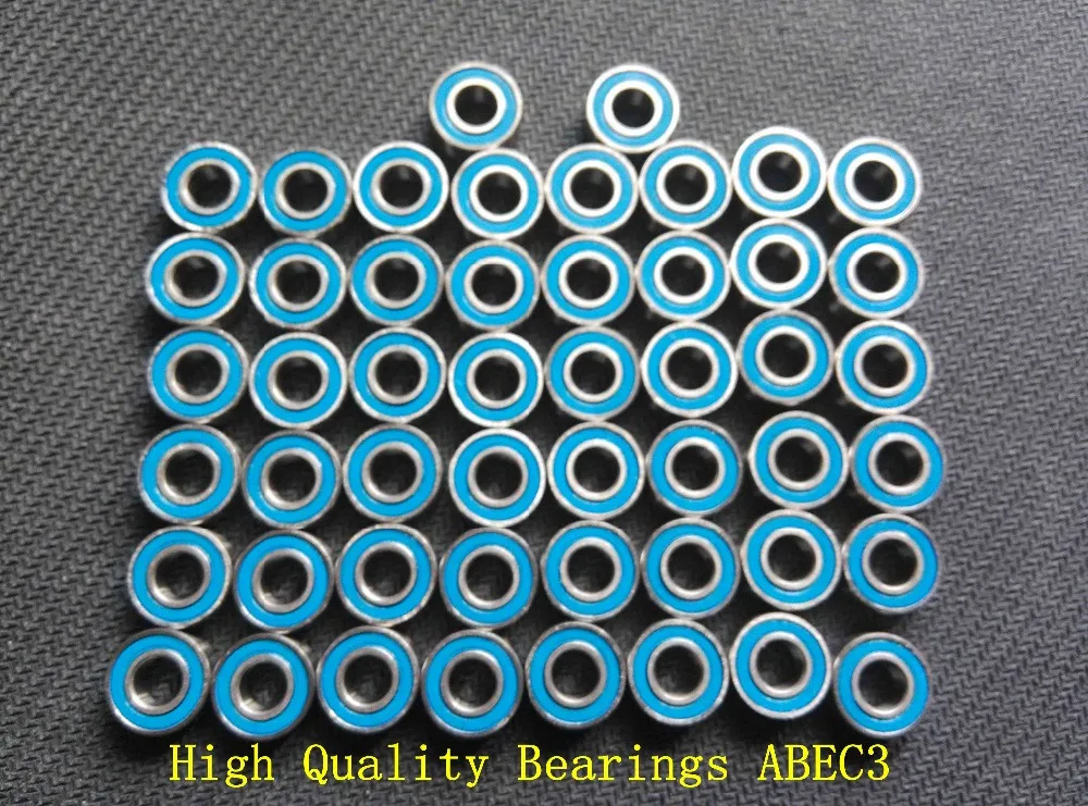 

Free shipping 50PCS 5X8X2.5 Blue rubber bearings MR85 2RS ABEC3 5x8x2.5mm Model bearings
