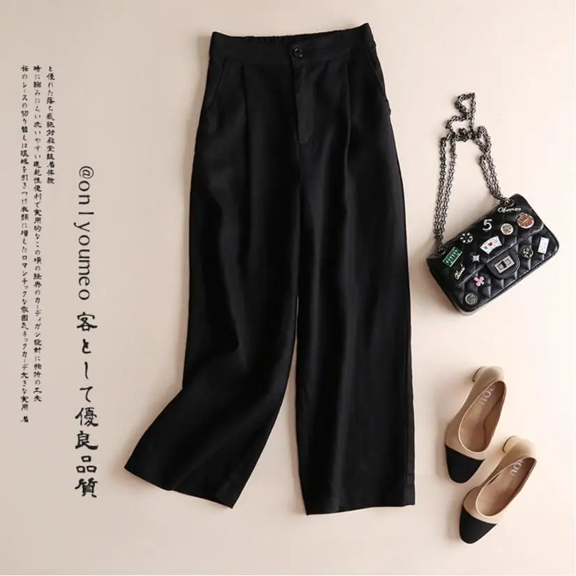 Summer Cotton Linen Pants for Women 