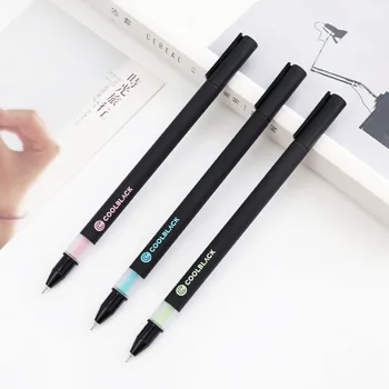 

3 pcs 0.5mm Cool black gel pens COOLBLACK color ink pen Student Stationery Office tools School supplies Canetas DB819