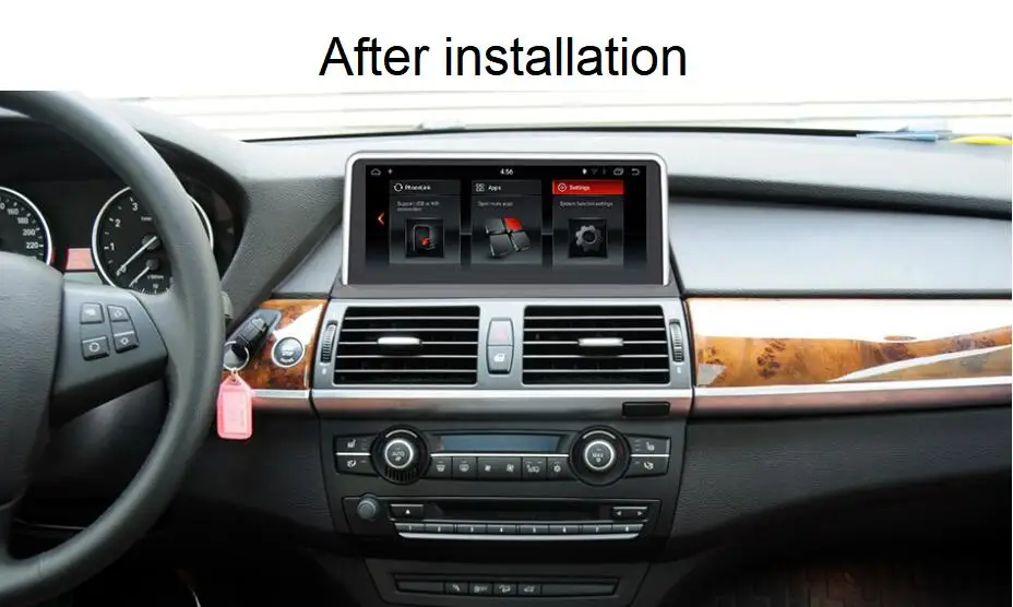 Top 10.25" IPS Android 8.1 System Car GPS Navi Screen For BMW X5 E70 X6 E71 2007-2013 Multimedia Player 6 Core CPU 2+32G RAM WIFI 4