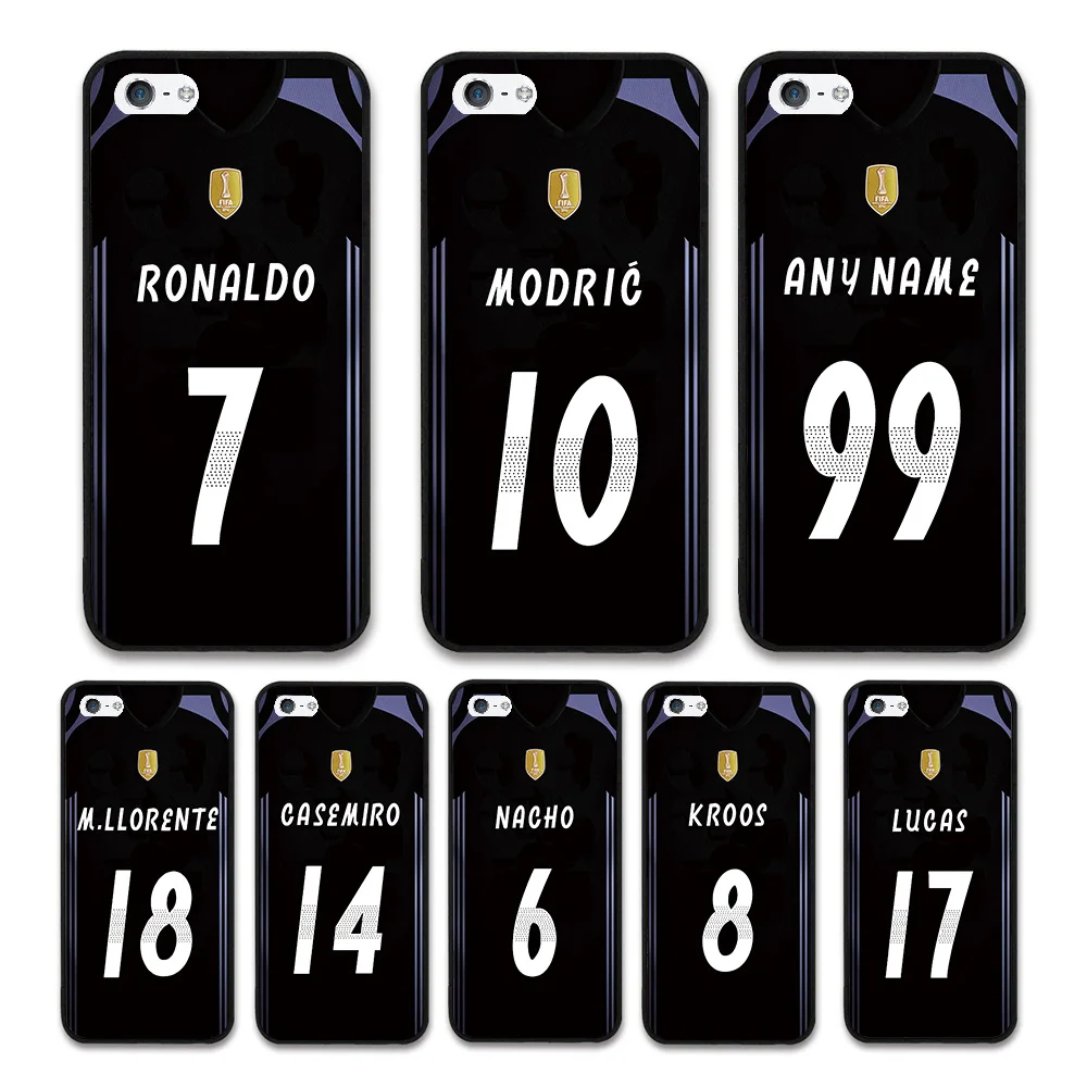 

European Football RONALDO MODRIC KROOS Jersey style Real Madrid Custom Names and Numbers case for Apple iPhone 5 Phones cases