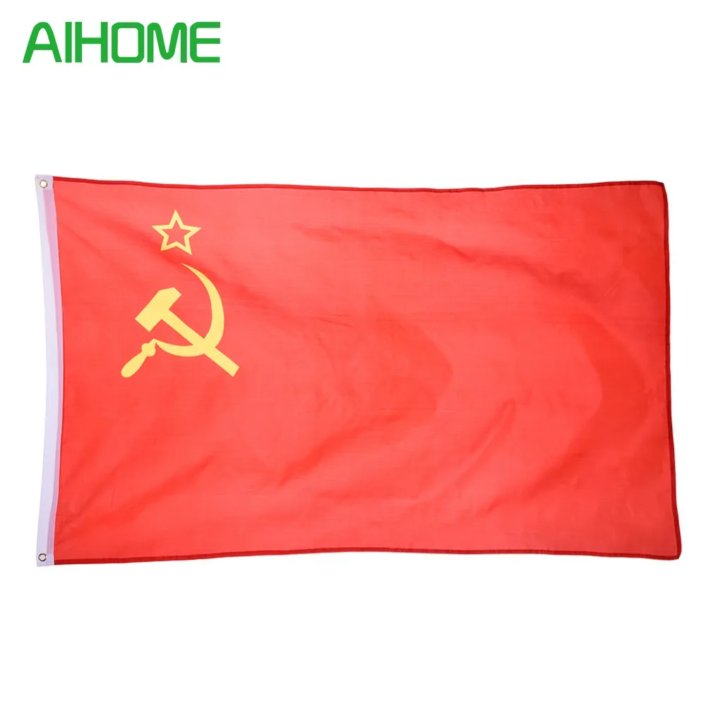 

High Quality USSR Flag the USSR National Country Flag Hanging Banner for Festival Celebration Events Activity so on 90*150cm