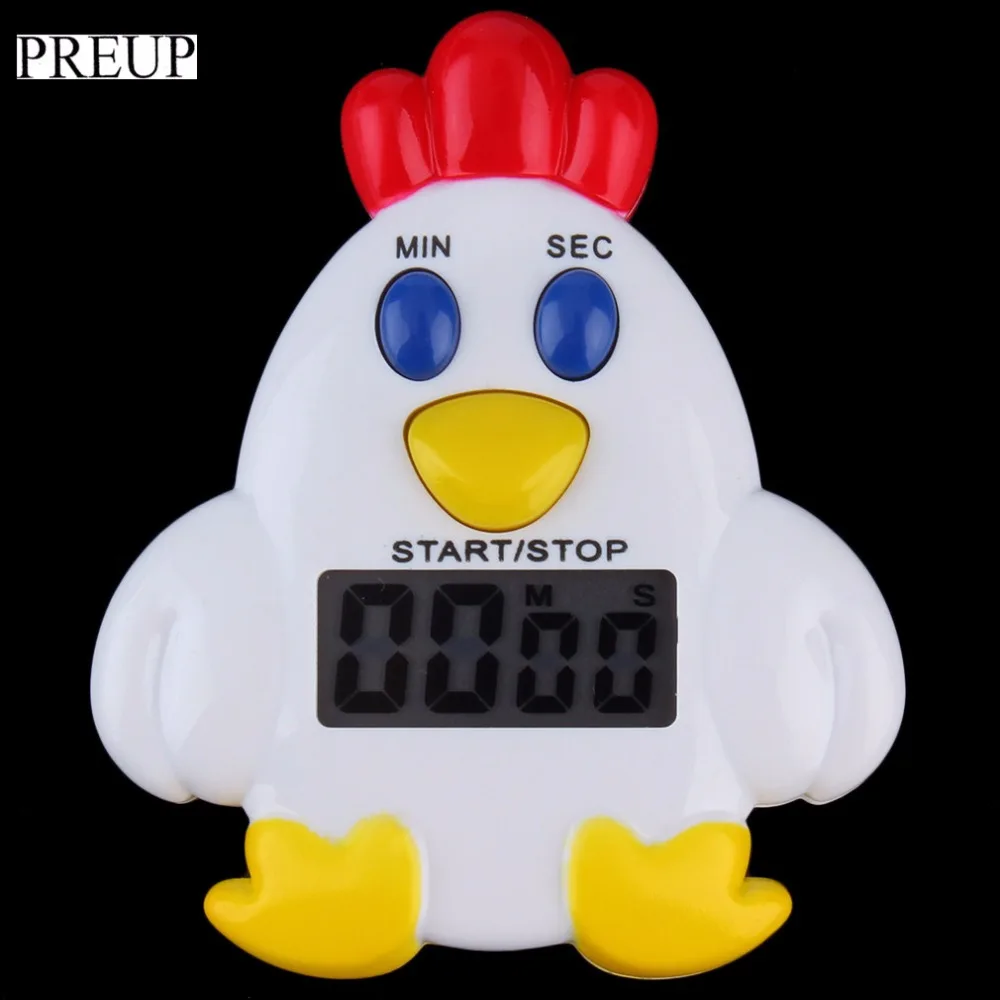 

PREUP 1pcs Mini Chicken Home Kitchen 99 Minutes 59' Cooking Mechanical Timer Alarm Bell Baking Reminder Popular Newest