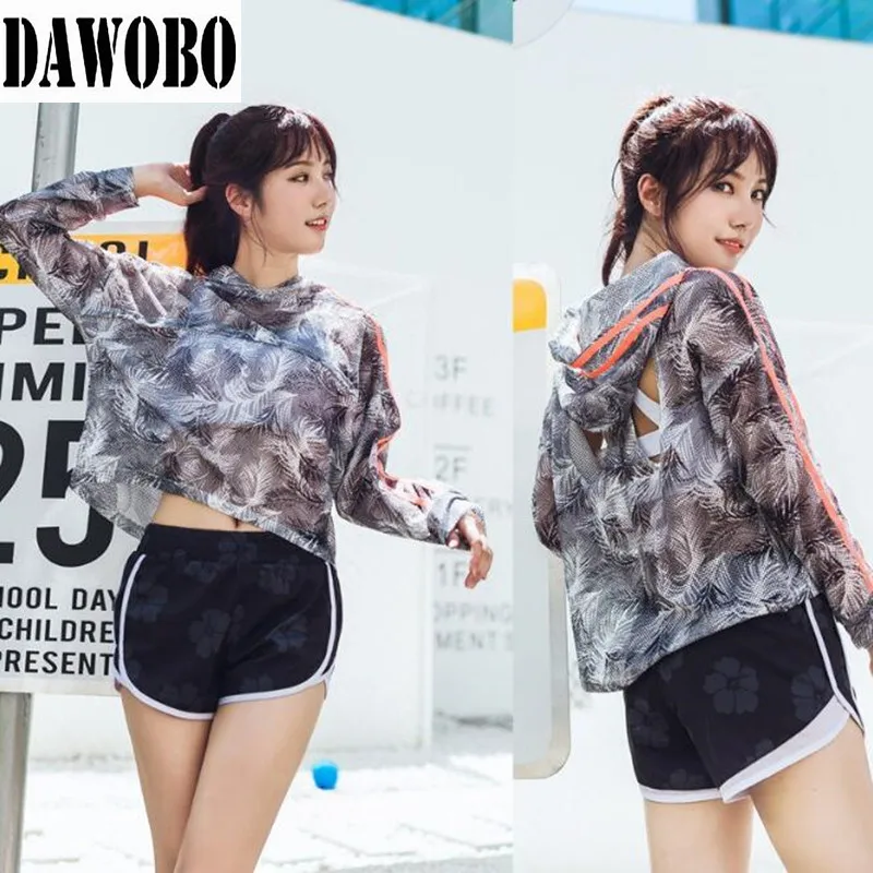 

New Woman fitness 3 piece Sport Suit Women Bra+Pants+Shirt Yoga Set Sportwear Gym Clothes Hollow Girl Hoodie Tracksuit Sexy Bra