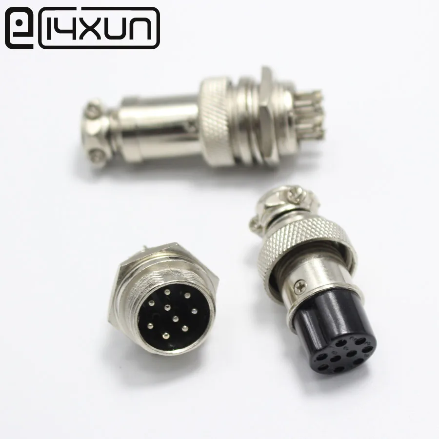 1 комплект GX16 9 Pin Мужской и Женский диаметр 16 мм провод панель Разъем L77 круговой