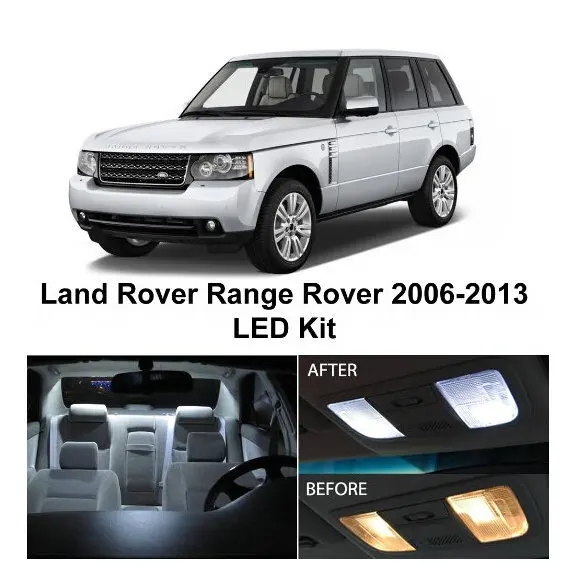 

Free Shipping 21Pcs/Lot Xenon White Package Kit LED Interior Lights For Land Rover Range Rover Sport 2006-2013