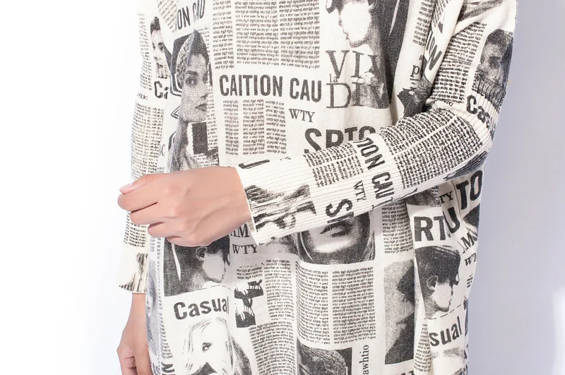 newsprint sweater