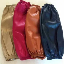 5 шт. водонепроницаемые и маслостойкие мягкие кожаные рукава для взрослых носимые ПУ рукава цвет, толщина и случайный