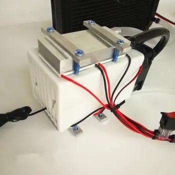 

DC12V 108W Aluminum Water Cooling Radiator Fan Semiconductor Electronic Peltier Refrigeration Freezer Small Air Conditioner