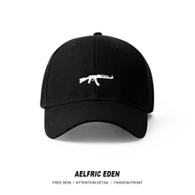 Aelfric Eden летние мужские шапки Новая мода Хип Хоп Бейсболка с колпаком 3d пистолет вышивка черные шапки Высокая уличная халява шапка SNL04