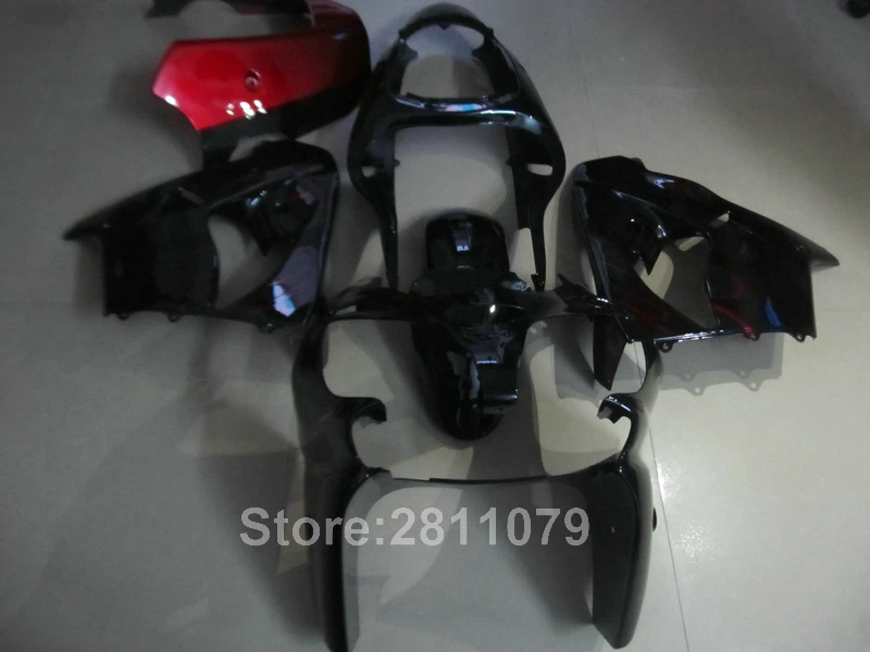Хит продаж набор обтекателей для Kawasaki ninja ZX9R 2000 2001 винно-красный черный