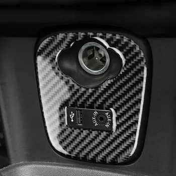 

Carbon Fiber USB AUX Panel Decorative Frame Cover Trim For Mini Cooper F55 F56 High Quality USB AUX Panel Frame Sticker