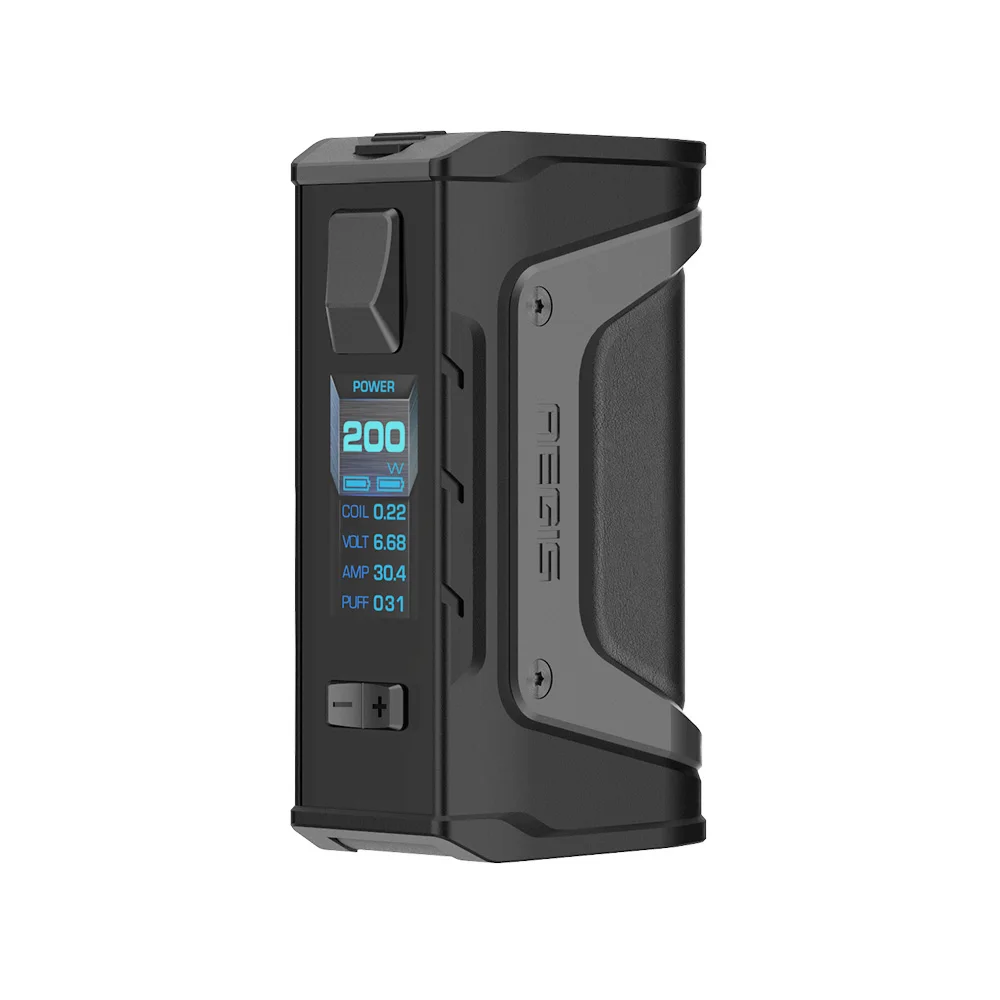 2 шт./лот GeekVape Aegis Mod Aegis Legend 200 Вт TC Box MOD питание от двух 18650 батарей E-Cigs Mod без батареи - Color: Stealth Black