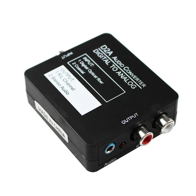 

2pcs Converter For Coaxial Or Toslink Digital Audio to Analog L/R Audio Digital to Analog with 3.5mm Jack Output (RCA+Earphone)