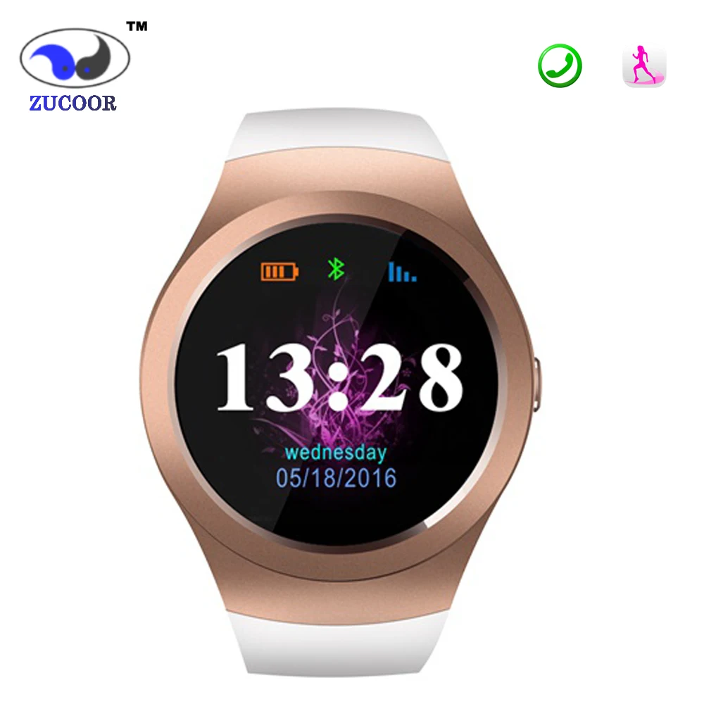 

KS2 Support TF Card Bluetooth HD Full Round Wearable Smartwatch Phone Touch Screen Sedentary Remionder Pedometer For IOS Android