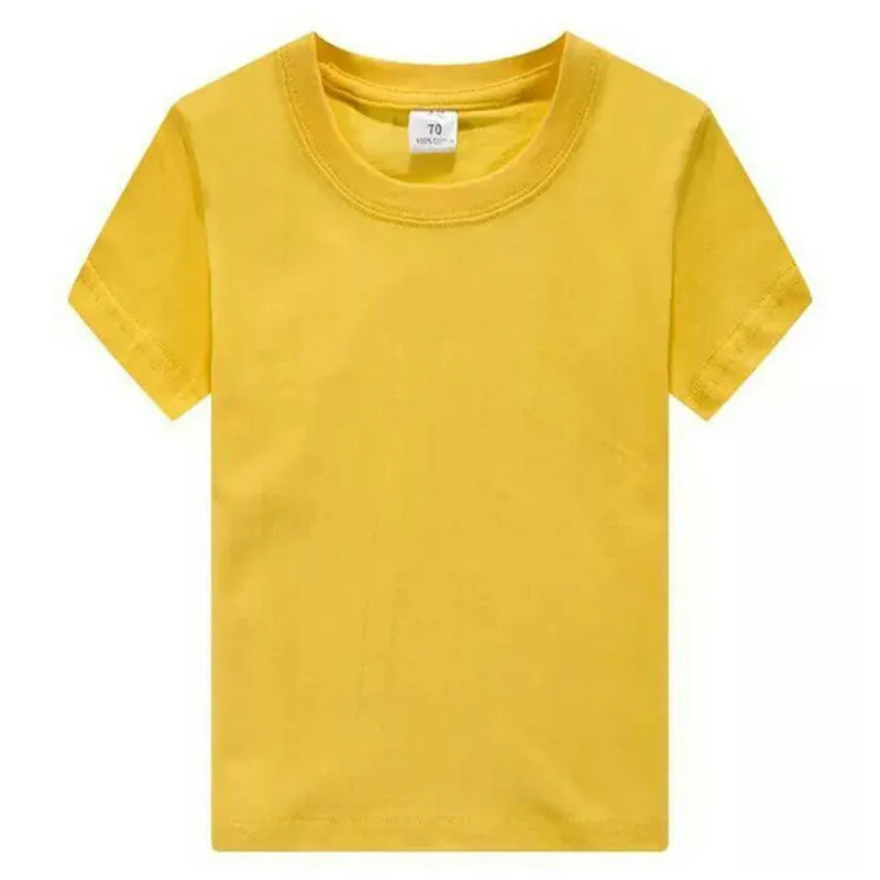 CROAL CHERIE Toddler Boy Clothes Solid Short Sleeve Summer T-Shirt Girl Clothes O-Neck Tee Tops For Student School Clothing (6)