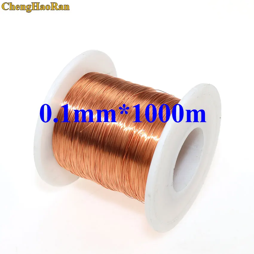 

ChengHaoRan 0.1mm*1000m/pc length QA-1-155 Copper Wire Copper Line Enameled copper wire 0.1mm 1000M