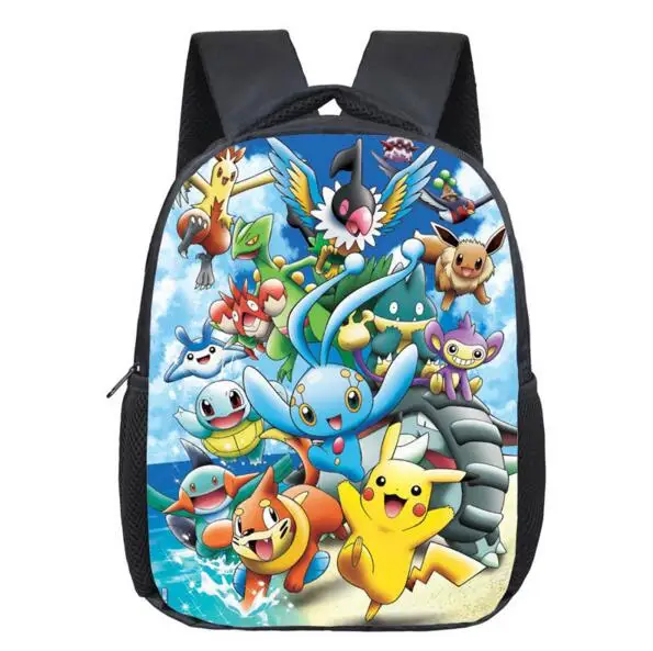 3 Аниме Рюкзак Pokemon Pocket Monster школьная сумка Ash Ketchum/Пикачу школьные рюкзаки для девушек мальчиков повседневная сумка Детский рюкзак для книг - Цвет: 3