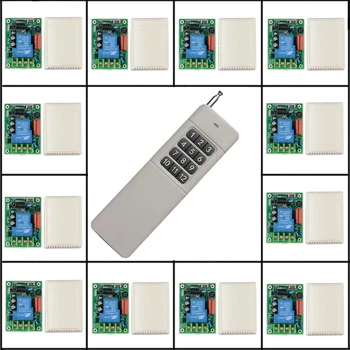 

AC 220V 12CH 30A Relay Remote Switch Light Lamp LED Motor Machine 200-3000m RF RC Receiver Transmitter Wireless Switch 315 433M