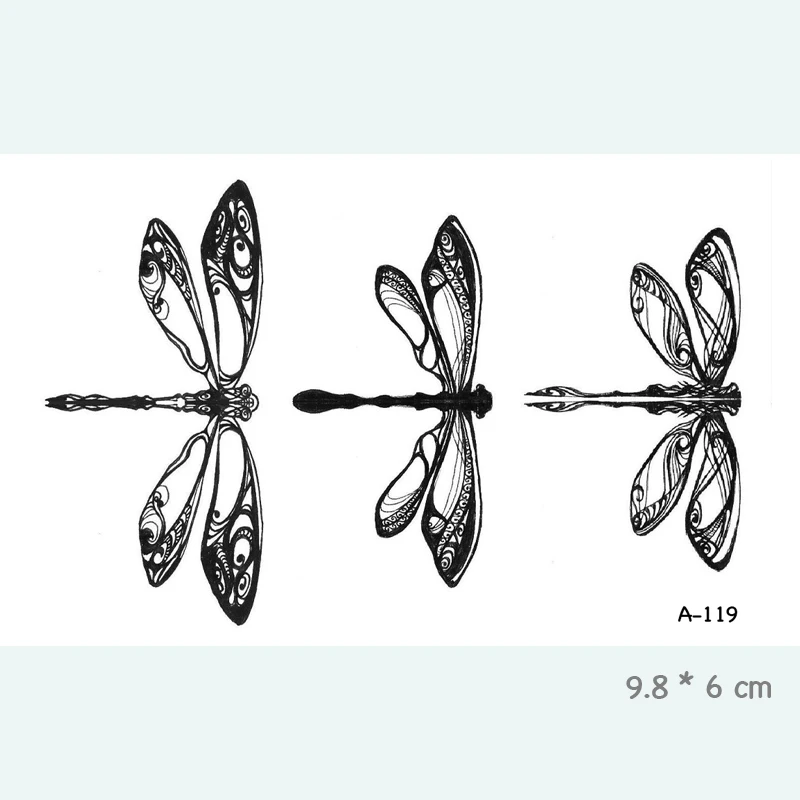 Временная татуировка Dragonfly водонепроницаемая для взрослых и детей|tattoo sticker|waterproof