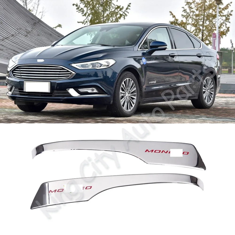 Capqx 2 шт. для Ford Mondeo Fusion 2013- нержавеющая сталь зеркало заднего вида облицовочная крышка Garnish Stick панель полосы